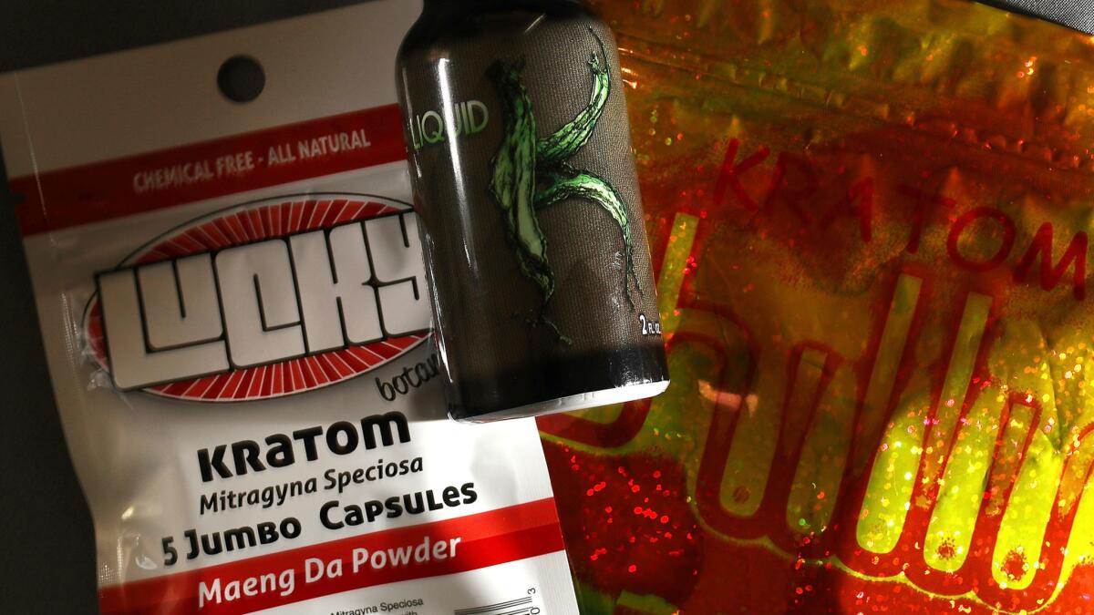 DEA backs off a ban on kratom a plant used to treat opioid